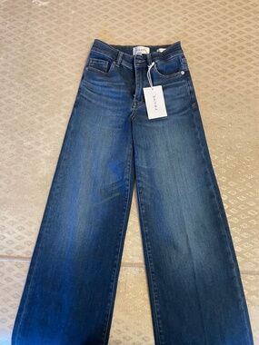 FRAME Le Slim Palazzo Jeans, XS, New